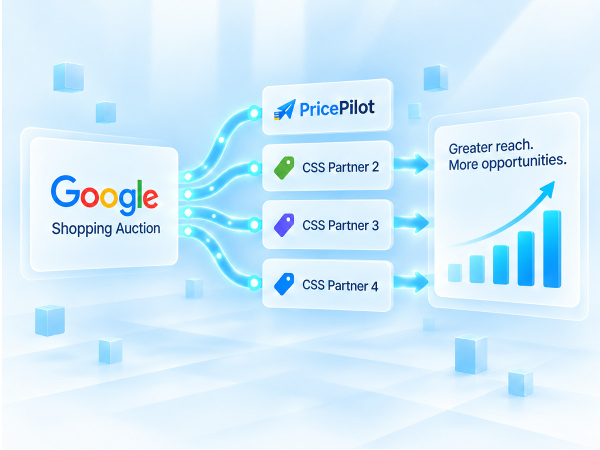 Multiple Comparison Shopping Service partners connecting into Google Shopping to increase ecommerce reach.