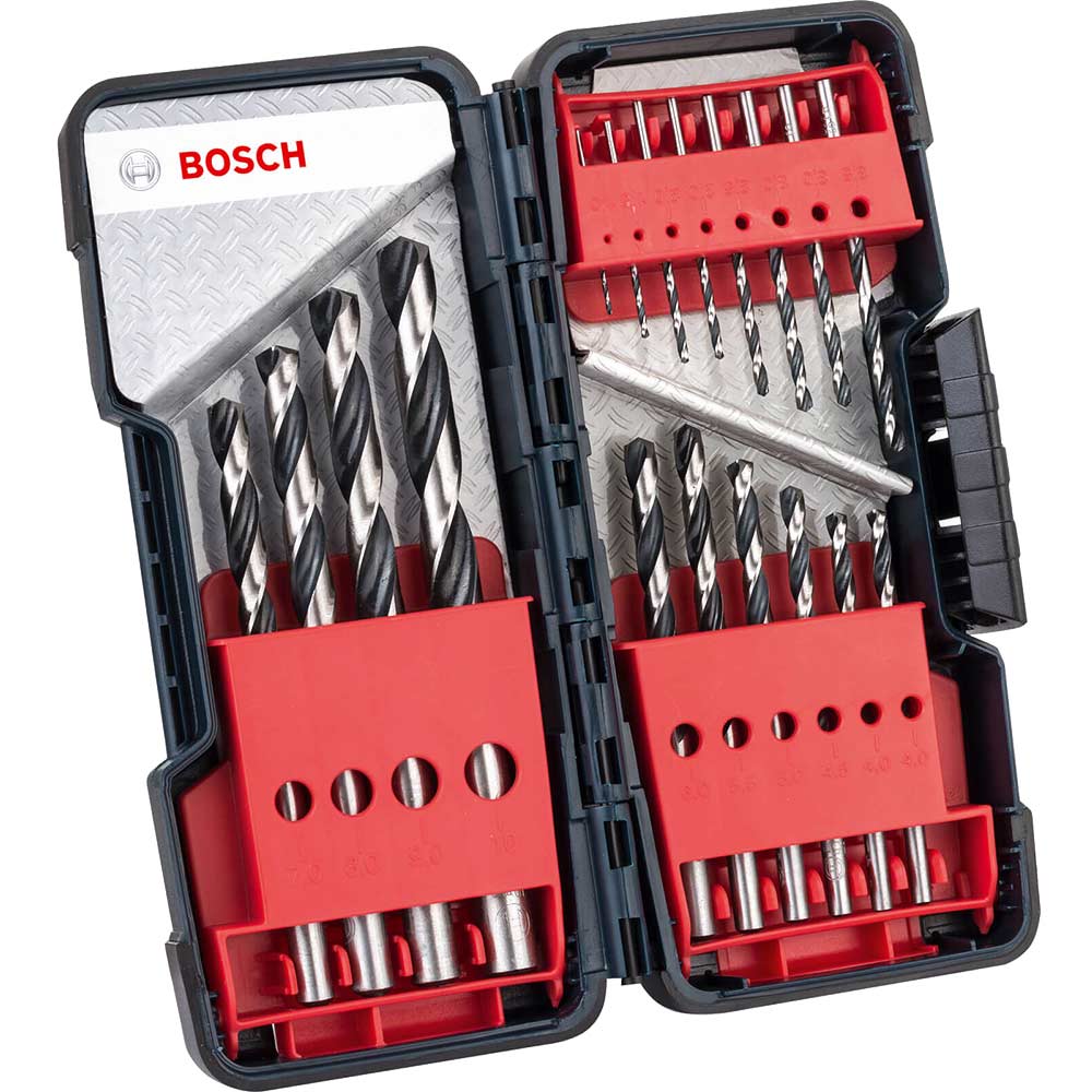 Bosch 18 Piece PointTeq HSS Drill Bit Set