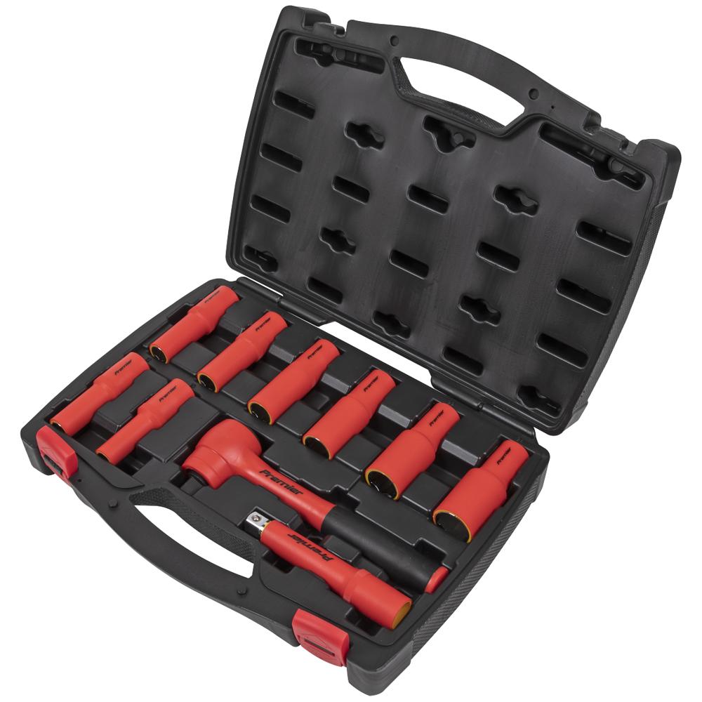 10 Piece 1/2" Drive VDE Insulated Socket Set