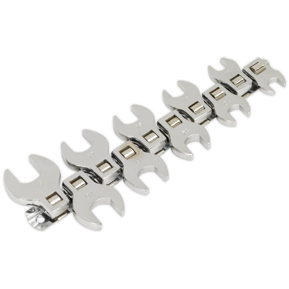10 Piece 3/8" Drive Crow Foot Spanner Set Metric