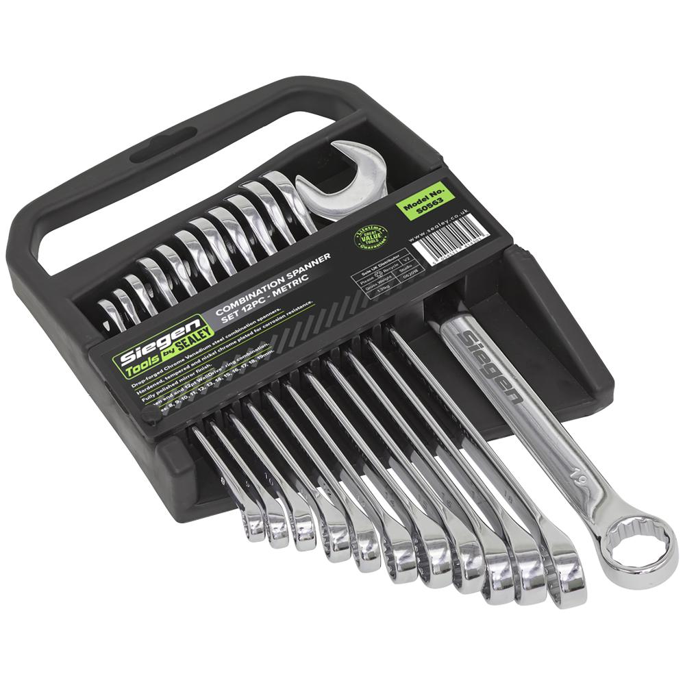 12 Piece Combination Spanner Set Metric