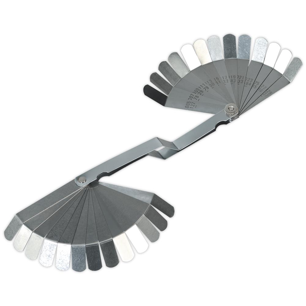 26 Blade Feeler Gauge Offset Dual Marked
