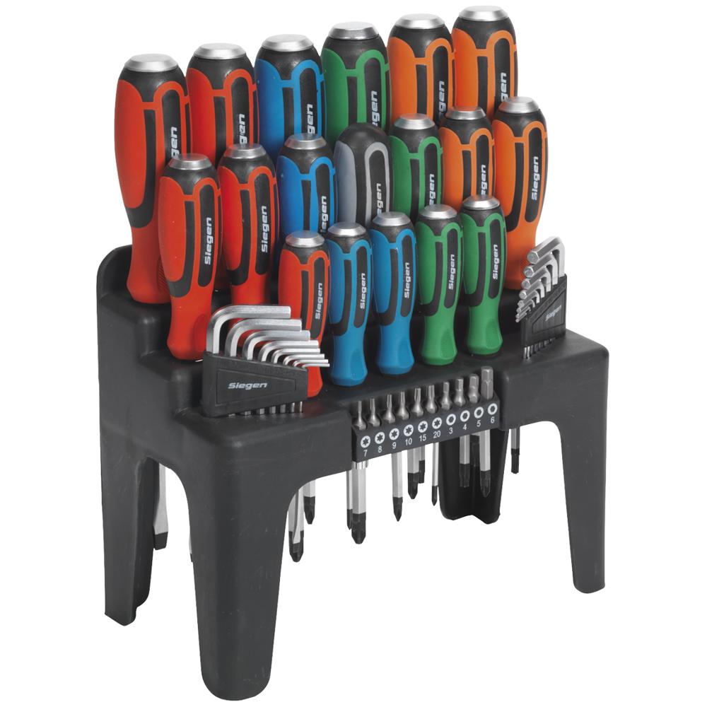 S01106 44 Piece Hammer Thru Screwdriver and Hex Key Set
